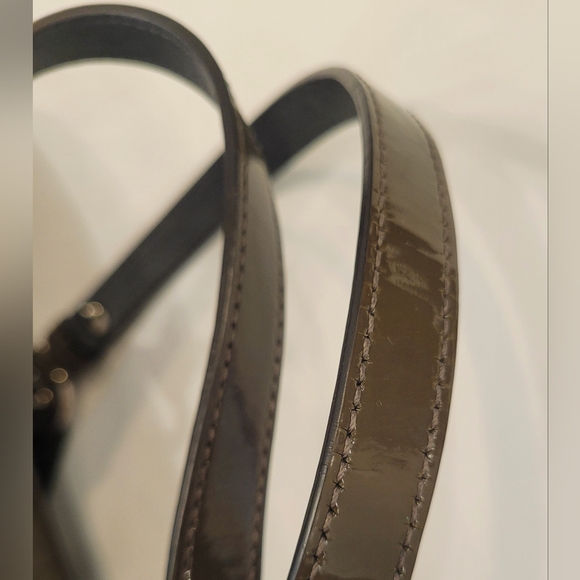 Coach Olive Green Op Art Embossed Patent Leather - Picture 9 of 15